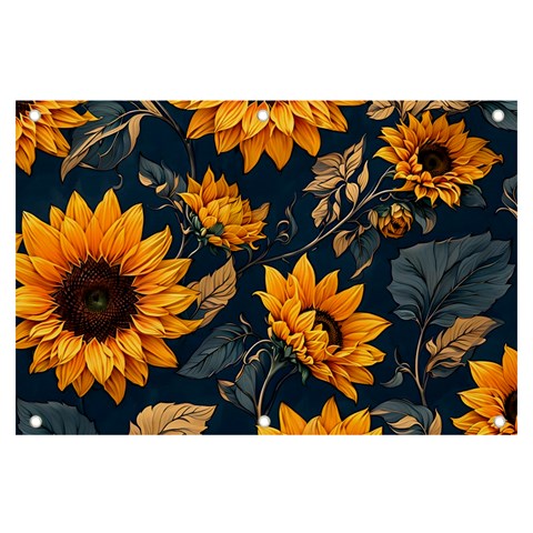 Flower Pattern Spring Banner and Sign 6  x 4  from ArtsNow.com Front