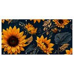 Flower Pattern Spring Banner and Sign 8  x 4 