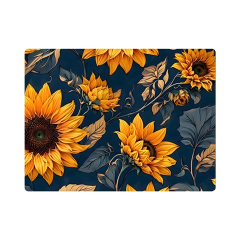 Flower Pattern Spring Premium Plush Fleece Blanket (Mini) from ArtsNow.com 35 x27  Blanket Front