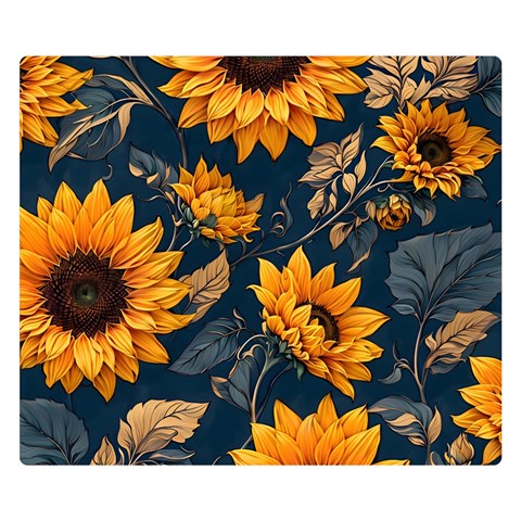 Flower Pattern Spring Premium Plush Fleece Blanket (Small) from ArtsNow.com 50 x40  Blanket Front