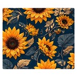 Flower Pattern Spring Premium Plush Fleece Blanket (Small)