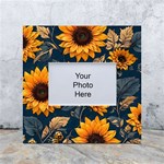 Flower Pattern Spring White Box Photo Frame 4  x 6 