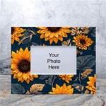 Flower Pattern Spring White Tabletop Photo Frame 4 x6 