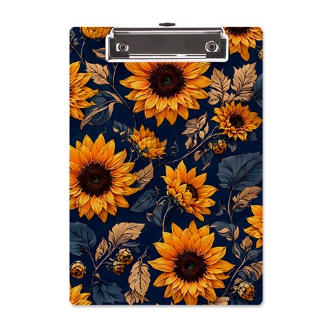 Flower Pattern Spring A5 Acrylic Clipboard from ArtsNow.com Front