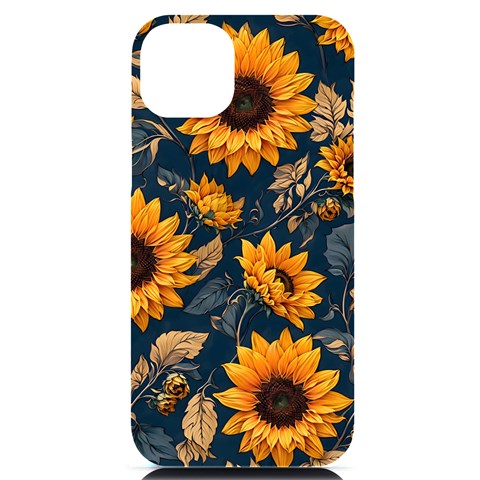 Flower Pattern Spring iPhone 14 Plus Black UV Print Case from ArtsNow.com Front