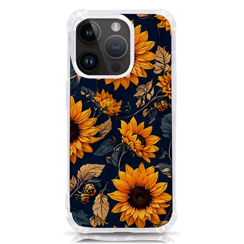 Flower Pattern Spring iPhone 14 Pro TPU UV Print Case from ArtsNow.com Front