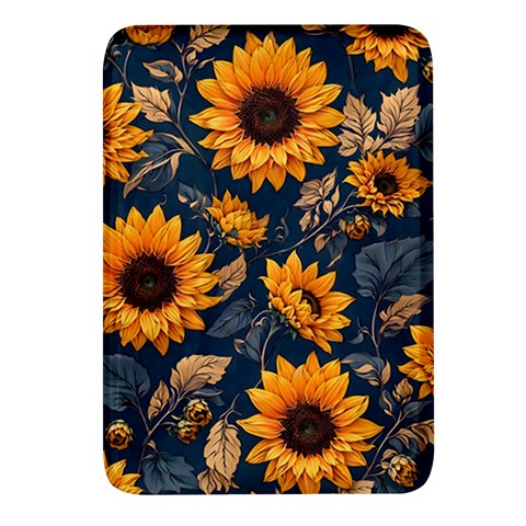 Flower Pattern Spring Rectangular Glass Fridge Magnet (4 pack) from ArtsNow.com Front