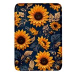 Flower Pattern Spring Rectangular Glass Fridge Magnet (4 pack)