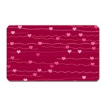Hearts Valentine Love Background Magnet (Rectangular)
