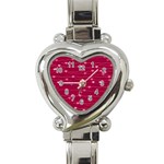 Hearts Valentine Love Background Heart Italian Charm Watch