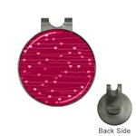 Hearts Valentine Love Background Hat Clips with Golf Markers