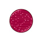 Hearts Valentine Love Background Hat Clip Ball Marker