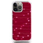 Hearts Valentine Love Background iPhone 13 Pro Max TPU UV Print Case