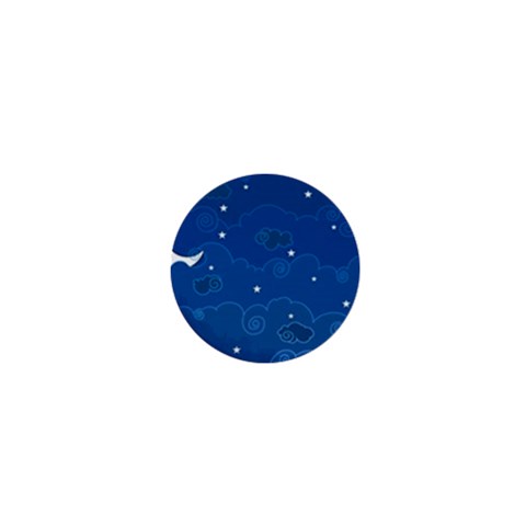 Sky Night Moon Clouds Crescent 1  Mini Buttons from ArtsNow.com Front