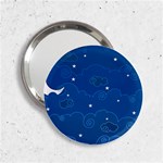 Sky Night Moon Clouds Crescent 2.25  Handbag Mirrors