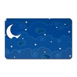 Sky Night Moon Clouds Crescent Magnet (Rectangular)