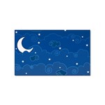 Sky Night Moon Clouds Crescent Sticker Rectangular (10 pack)