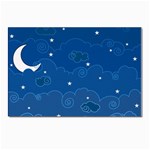 Sky Night Moon Clouds Crescent Postcard 4 x 6  (Pkg of 10)