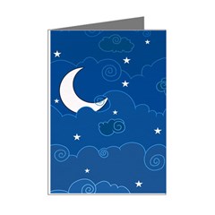 Sky Night Moon Clouds Crescent Mini Greeting Cards (Pkg of 8) from ArtsNow.com Right