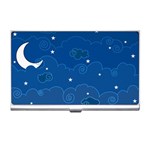 Sky Night Moon Clouds Crescent Business Card Holder