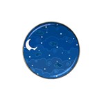Sky Night Moon Clouds Crescent Hat Clip Ball Marker (10 pack)