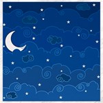 Sky Night Moon Clouds Crescent Canvas 12  x 12 