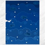 Sky Night Moon Clouds Crescent Canvas 12  x 16 