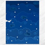 Sky Night Moon Clouds Crescent Canvas 18  x 24 