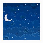 Sky Night Moon Clouds Crescent Medium Glasses Cloth