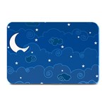 Sky Night Moon Clouds Crescent Plate Mats