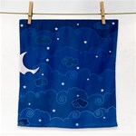 Sky Night Moon Clouds Crescent Face Towel