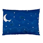 Sky Night Moon Clouds Crescent Pillow Case