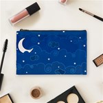 Sky Night Moon Clouds Crescent Cosmetic Bag (Medium)