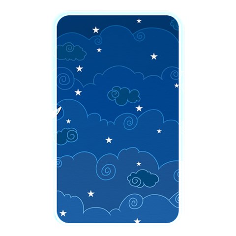 Sky Night Moon Clouds Crescent Memory Card Reader (Rectangular) from ArtsNow.com Front