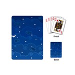 Sky Night Moon Clouds Crescent Playing Cards Single Design (Mini)