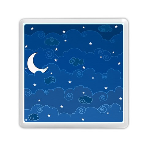 Sky Night Moon Clouds Crescent Memory Card Reader (Square) from ArtsNow.com Front