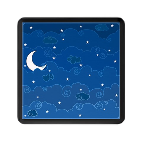 Sky Night Moon Clouds Crescent Memory Card Reader (Square) from ArtsNow.com Front
