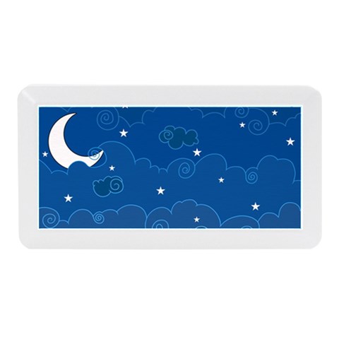 Sky Night Moon Clouds Crescent Memory Card Reader (Mini) from ArtsNow.com Front