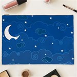 Sky Night Moon Clouds Crescent Cosmetic Bag (XXL)
