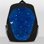 Sky Night Moon Clouds Crescent Backpack Bag