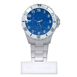 Sky Night Moon Clouds Crescent Plastic Nurses Watch