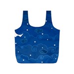 Sky Night Moon Clouds Crescent Full Print Recycle Bag (S)
