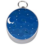 Sky Night Moon Clouds Crescent Silver Compasses