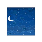 Sky Night Moon Clouds Crescent Satin Bandana Scarf 22  x 22 