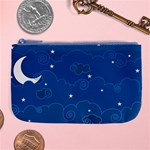 Sky Night Moon Clouds Crescent Large Coin Purse