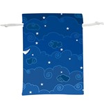 Sky Night Moon Clouds Crescent Lightweight Drawstring Pouch (XL)