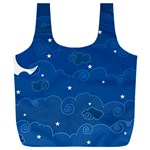 Sky Night Moon Clouds Crescent Full Print Recycle Bag (XXL)