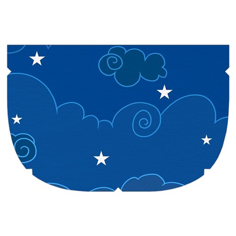 Sky Night Moon Clouds Crescent Make Up Case (Small) from ArtsNow.com Side Left