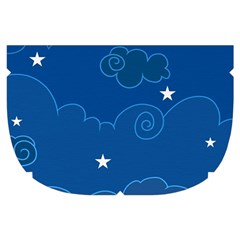 Sky Night Moon Clouds Crescent Make Up Case (Small) from ArtsNow.com Side Left