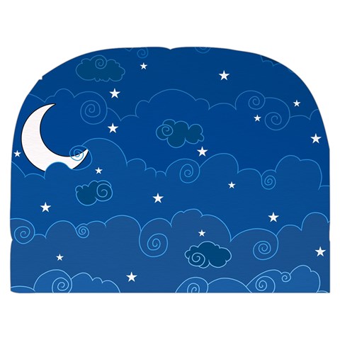 Sky Night Moon Clouds Crescent Make Up Case (Medium) from ArtsNow.com Back